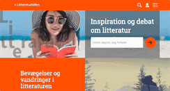 Desktop Screenshot of litteratursiden.dk